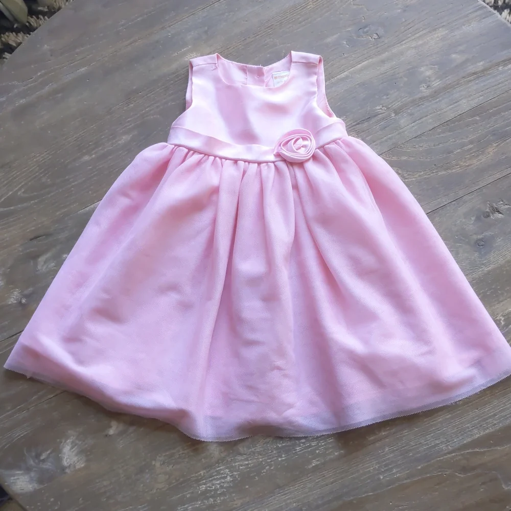 12-18 month Gymboree pink layered tulle lined dress